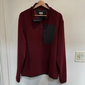 Duluth Trading Co Men's Maroon Half-Zip Pullover
